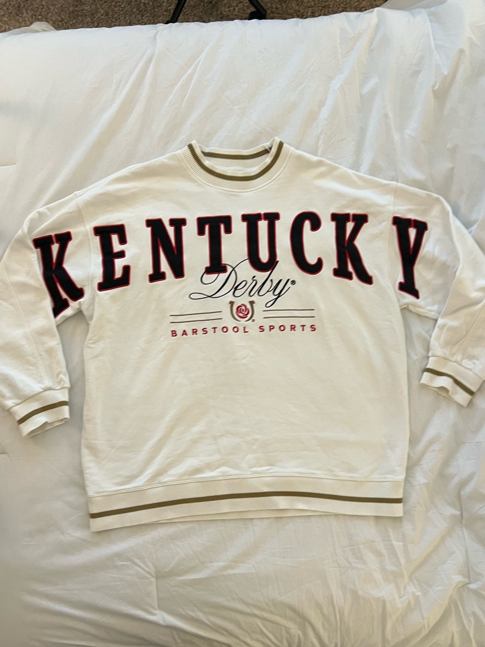 Kentucky Derby Cream Crewneck Sweatshirt